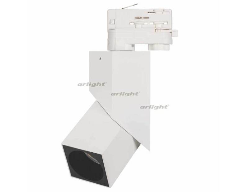 Светильник Arlight LGD-TWIST-TRACK-4TR-S60x60-12W Warm3000 (WH-BK, 30 deg) IP40 Металл 026764