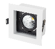 Светильник Arlight CL-KARDAN-S102x102-9W Warm (WH-BK, 38 deg) IP20 Металл 024126