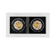 Светильник Arlight CL-KARDAN-S180x102-2x9W Warm (WH-BK, 38 deg) IP20 Металл 024130
