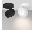 Светильник Arlight SP-MONA-SURFACE-R100-12W White5000 (BK, 24 deg) IP40 Металл 025441