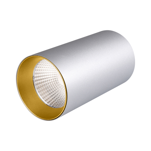Светильник Arlight SP-POLO-R85-1-15W Day White 40deg (Silver, Gold Ring) IP20 Металл 022970