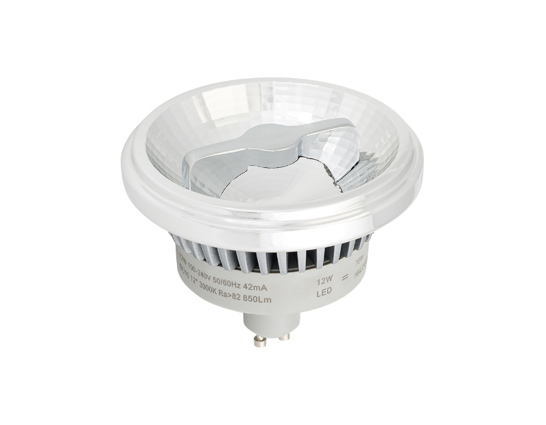 Лампа Arlight AR111-FORT-GU10-12W-DIM Warm3000 (Reflector, 24 deg, 230V) Металл 026880
