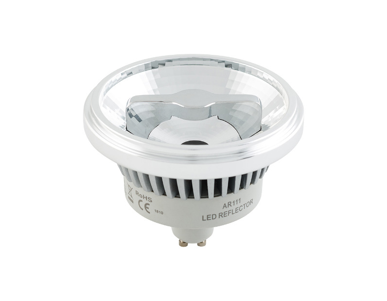 Лампа Arlight AR111-FORT-GU10-15W-DIM Warm3000 (Reflector, 24 deg, 230V) Металл 026878