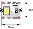 Светодиодная лента SWG SMD 2835, 100 LED/м, 24 Вт/м, 12В, IP20 4000К SWG2100-12-24-NW