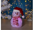 Акриловая светодиодная фигура Снеговик (батарейки в комплекте) 11 х 13 см, 1 LED, RGB 2315181