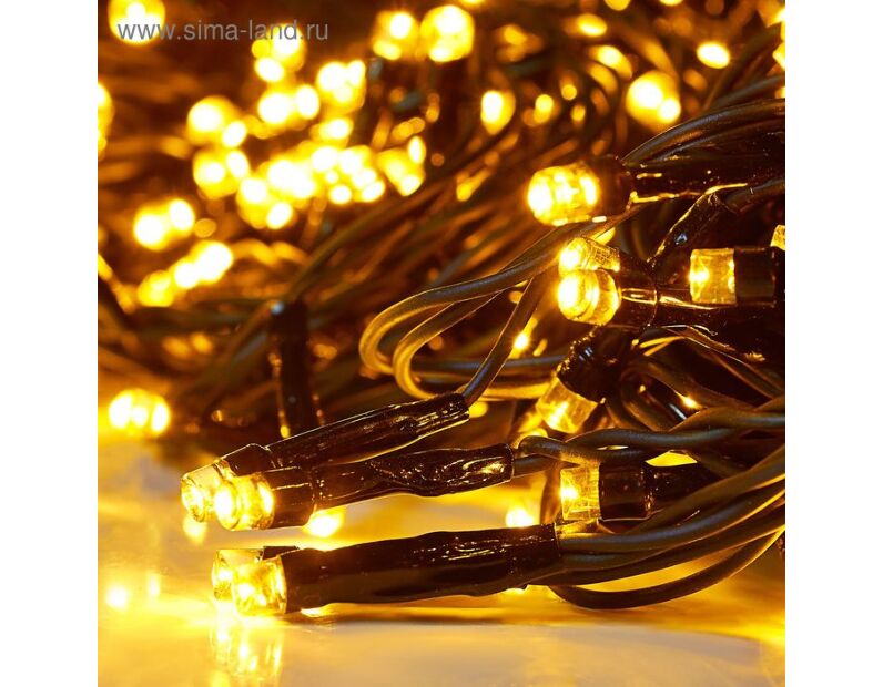 Гирлянда Клип-лайт (Спайдер) 600 LED, 24V, 3x20 м, 8 реж.,цв. Жёлтый 1586043