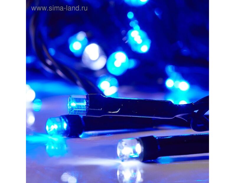 Гирлянда Клип-лайт (Спайдер) 600 LED, 24V, 3x20 м, мерцание, цв. Синий 1586047
