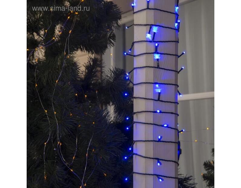 Гирлянда Клип-лайт 1000 LED, 24V, 100 м, цв. Синий 2361684