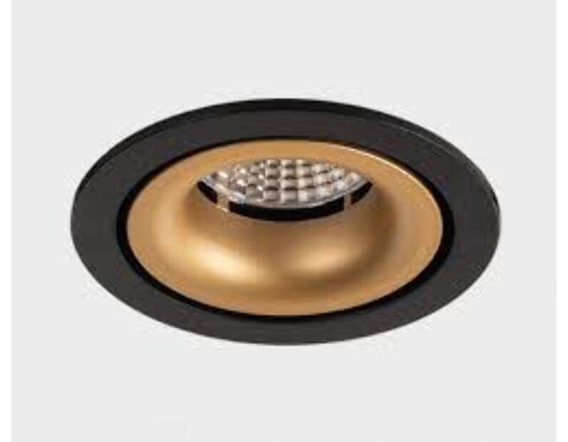 Светильник встраиваемый ITALLINE , 12W, 3000К IT02-008 black + IT02-008 ring gold