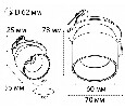 Светильник встраиваемый ITALLINE , 8W, 3000К DL 3142 white