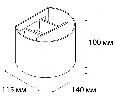 Светильник настенный ITALLINE , 6W, 3000К, IP54 IT01-A310R white