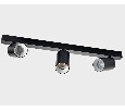 Светильник накладной ITALLINE  GU10 3x9W DANNY E3 black