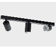 Светильник накладной ITALLINE  GU10 3x9W DANNY E3 black