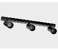 Светильник накладной ITALLINE  GU10 3x9W DANNY E3 black