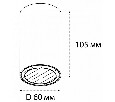 Светильник накладной ITALLINE  GU10 LED 9W IP44 DANNY PL IP white