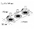 Светильник встраиваемый ITALLINE SAG 303-4 black/black