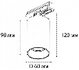 Светильник трековый ITALLINE  GU10 LED 9W однофазный DANNY TR alu