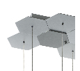 Люстра подвесная Lightstar FAVO  80W 3000K Silver 750262