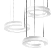 Люстра подвесная Lightstar Unitario  34,5W 3000K матовый белый 763336