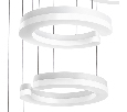 Люстра подвесная Lightstar Unitario  46W 3000K матовый белый 763436