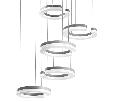 Люстра подвесная Lightstar Unitario  46W 3000K матовый серый 763439