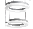 Люстра подвесная Lightstar Unitario  46W 3000K матовый серый 763439