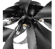 Люстра потолочная Lightstar TURBIO  6х40W G9 MATT BLACK 754167