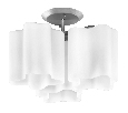Люстра потолочная Lightstar NUBI  3х40W E27 Хром/белый 802030