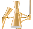 Люстра потолочная Lightstar DUMO  6х40W E14 Золото 816061