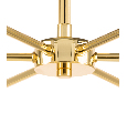 Люстра потолочная Lightstar DUMO  6х40W E14 Золото/белый 816066