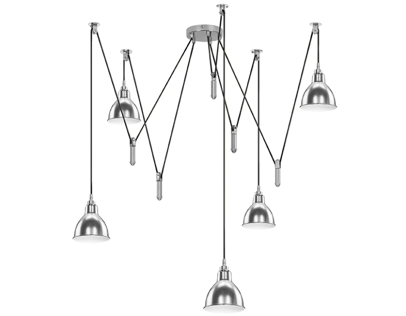 Люстра подвесная Lightstar ACROBATA  5х40W E14 Хром 761054