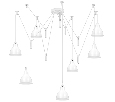 Люстра подвесная Lightstar ACROBATA  7х40W E14 Белый 761076