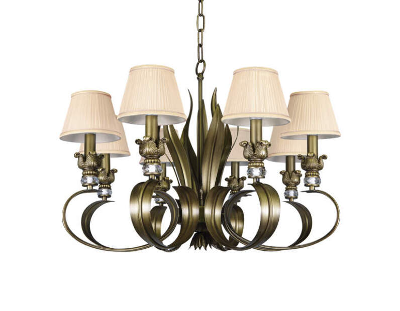 Люстра подвесная Lightstar ANTIQUE  8х40W E14 Бронза 783081