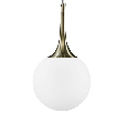 Светильник Lightstar GLOBO  1х40W E14 Бронза/белый 813011