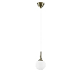 Светильник Lightstar GLOBO  1х40W E14 Бронза/белый 813011