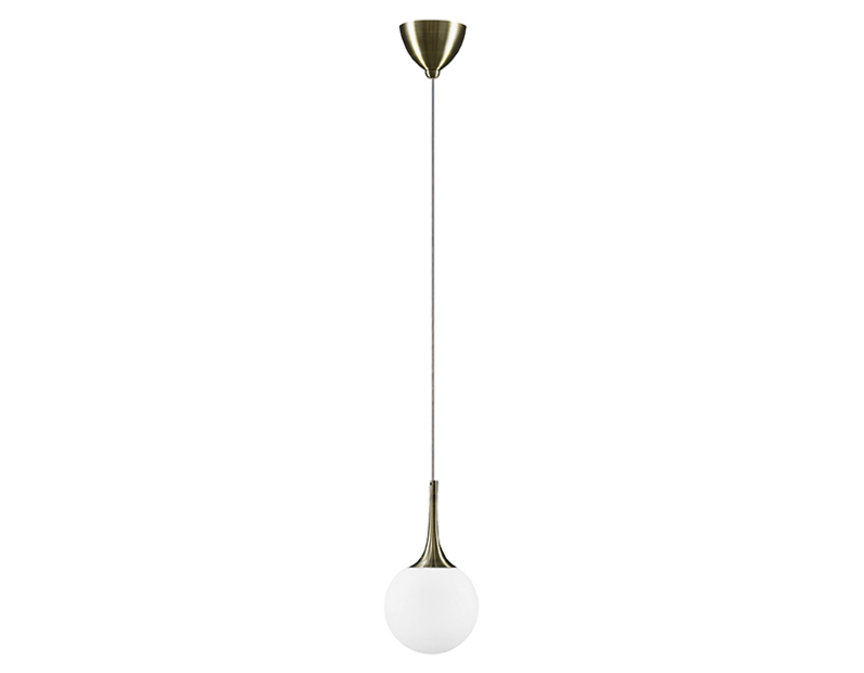 Светильник Lightstar GLOBO  1х40W E14 Бронза/белый 813011