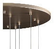 Люстра подвесная Lightstar GLOBO  9х40W E14 Шампань/белый 813093