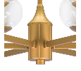 Люстра подвесная Lightstar FIAMMA  6х40W E27 Золото 730063