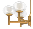 Люстра подвесная Lightstar FIAMMA  6х40W E27 Золото 730063
