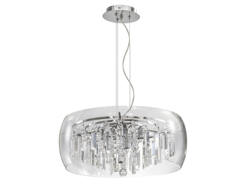 Люстра подвесная Lightstar ACQUARIO  8х40W G9 Хром 753084