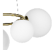 Люстра подвесная Lightstar GLOBO  5х40W G9 Латунь 815051
