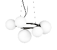 Люстра подвесная Lightstar GLOBO  5х40W G9 Черный 815057