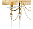 Люстра подвесная Lightstar PARALUME  3x40W E14 Золото 725033