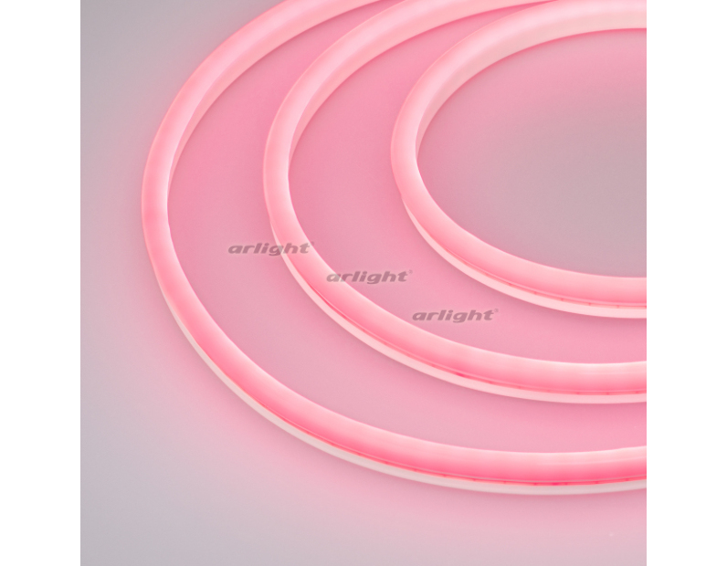 Гибкий неон Arlight GALAXY-1608-5000CFS-2835-100 12V Pink (16x8mm, 12W, IP67) 029373