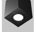 Светильник накладной Maytoni Alfa  GU10 1x50W C017CL-01B