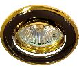 Светильник встраиваемый Feron 301T-MR16 потолочный MR16 G5.3 черный-золото 17536