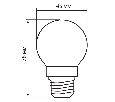 Лампа светодиодная Feron LB-61 Шарик E27 5W 4000K 25582