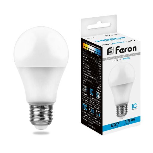 Лампа светодиодная Feron LB-94 Шар E27 15W 6400K 25630