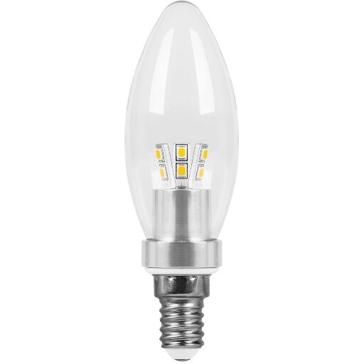 Лампа светодиодная Feron LB-70 Свеча E14 4,5W 2700K 25466