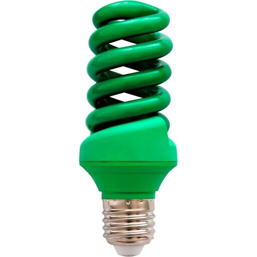 Лампа энергосберегающая Feron ELSM51B-Color Спираль T3 E27 20W Зеленая 04118